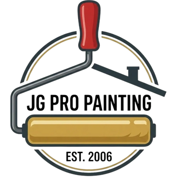 Logo featuring a paint roller and the text 'JG PRO PAINTING, EST. 2019'.