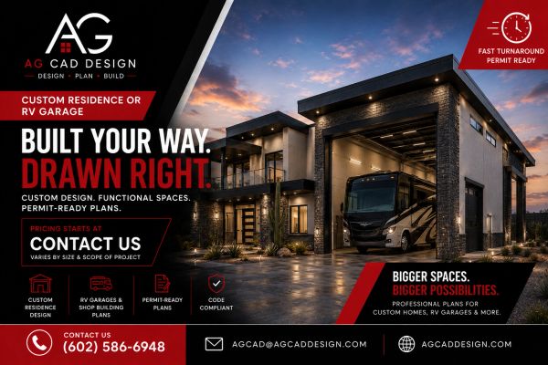 looking for a custom design? Contact us today for a personalized quote on your next project. We deliver accurate CAD drafting, permit-ready construction plans, and fast, reliable service..