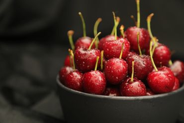 Red Cherries with stem 