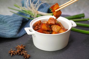 Asian prok in sauce and star anis