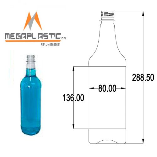 Botella tipo española 1 L