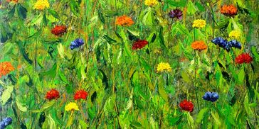 Dick McEvoy captures a moment in time with his abstract impressionist paintings