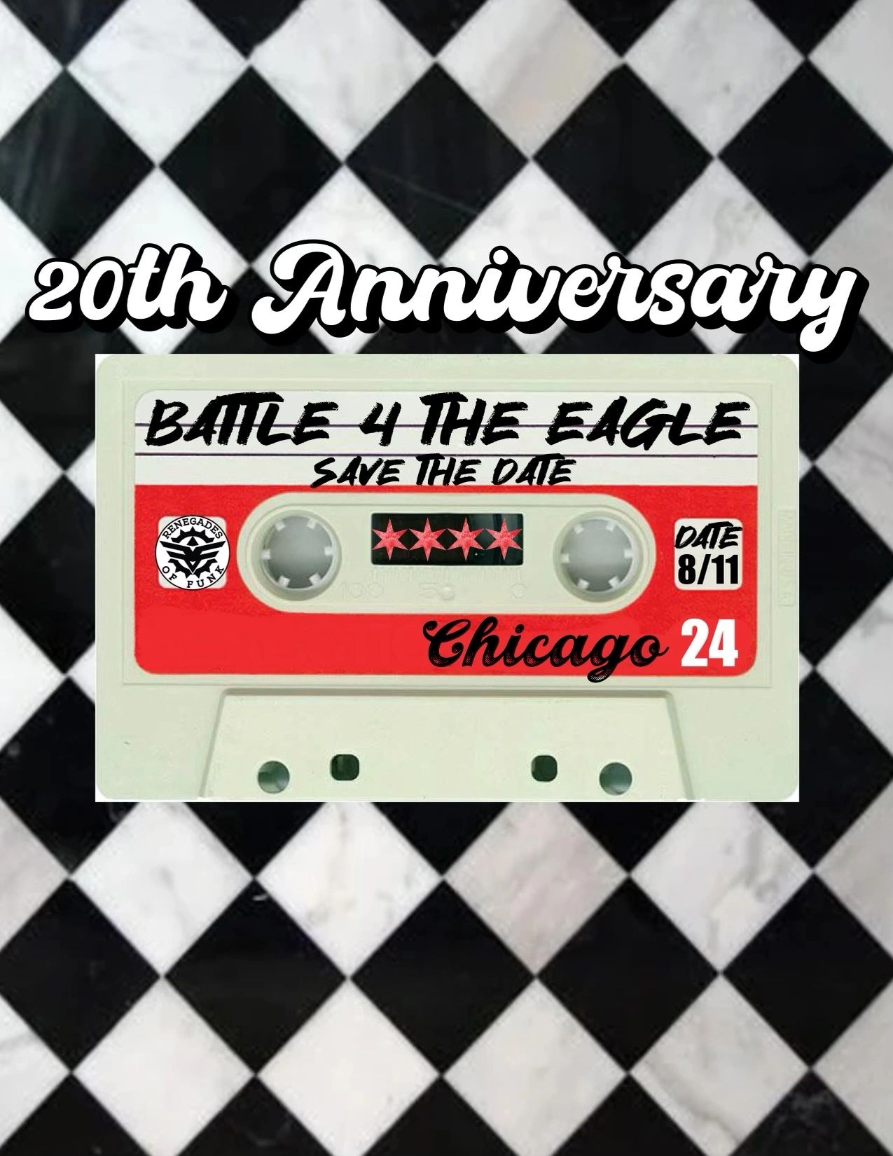 Battle 4 The Eagle August 11, 2024 Celebrating our 20 year anniversary. Taking place in Logan Square