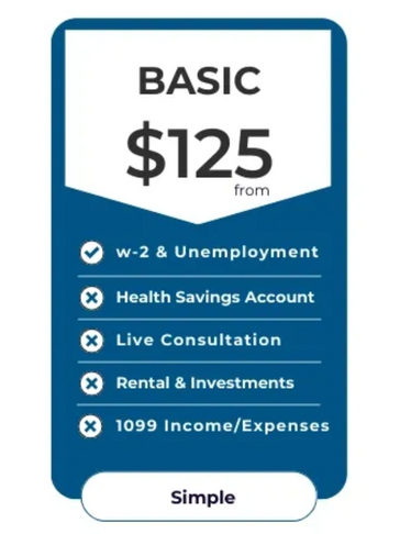 Affordable pricing plans to file your taxes online with a CPA
