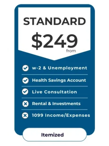 Affordable pricing plans to file your taxes online with a BlackWood CPA Firm
