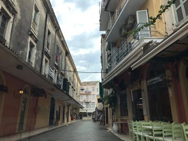 Narrow Streets of Corfu, Greece