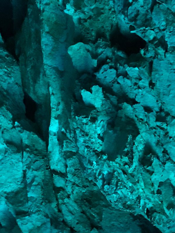 Heart on the Ceiling in Blue Cave, Bisevo Island, Croatia