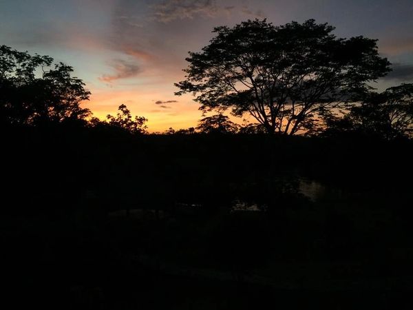 Sunset, Dream Valley Chalets, Teakettle Village, Belize