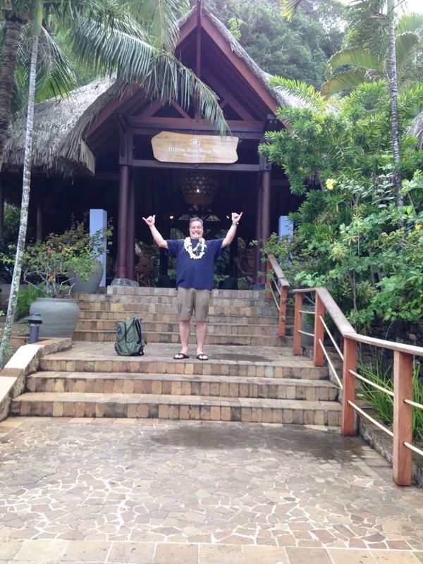 We made it to check-in, Hilton Nui Bora Bora.