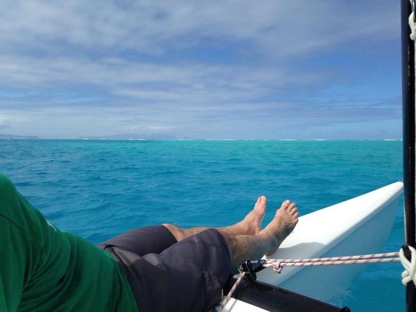 Hobie Cat Tour through the lagoon.
Bora Bora Hilton Nui