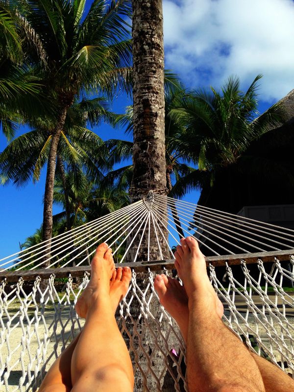 Hammock Time.
Bora Bora Hilton Nui.