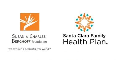 Logos of Susan &amp; Charles Berghoff Foundation and Santa Clara Family Health Plan.