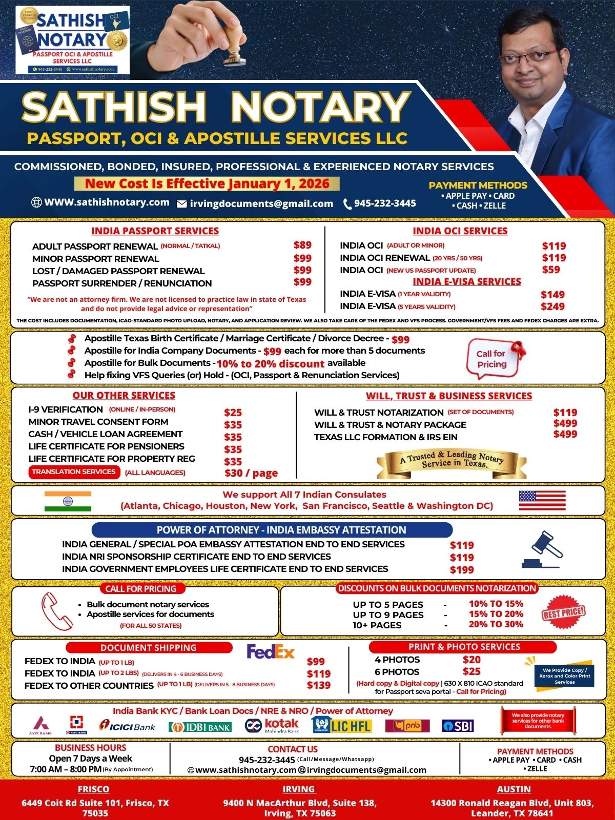 India Passport OCI & Apostille Services