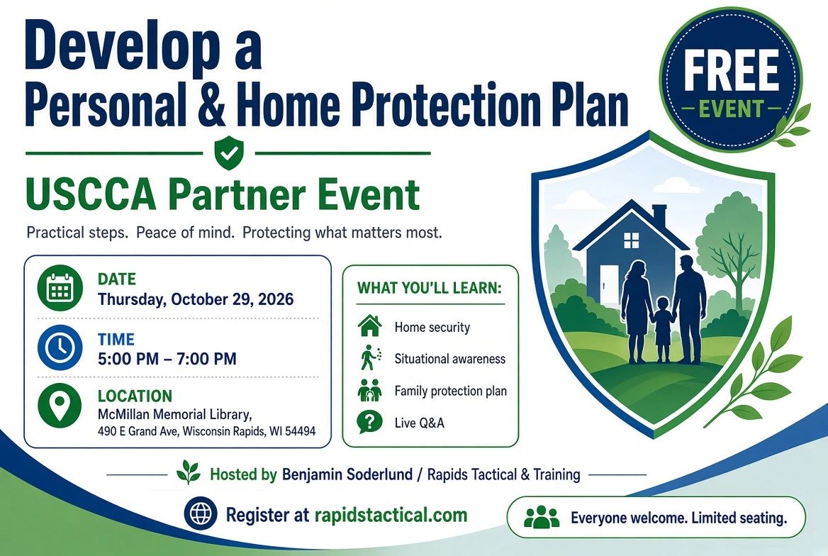 Free event on personal and home protection with USCCA partner.