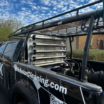 water filtration system for solar cleaning