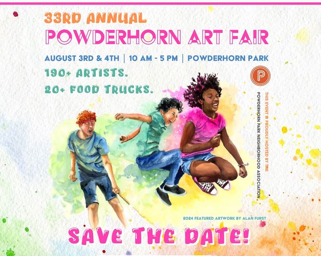 33rd annual Powderhorn Art Fair, Powderhorn Park, Minneapolis, Minnestoa Aug 3-4.