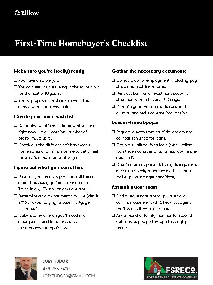 Must-Have Checklist for First-Time Home Buyers