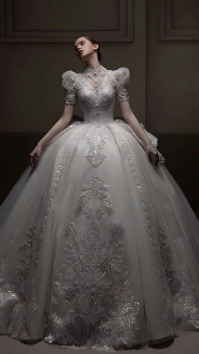 Couture Bridal Wedding Gown. Custom Made tailored Luxury Embellished wedding dresses