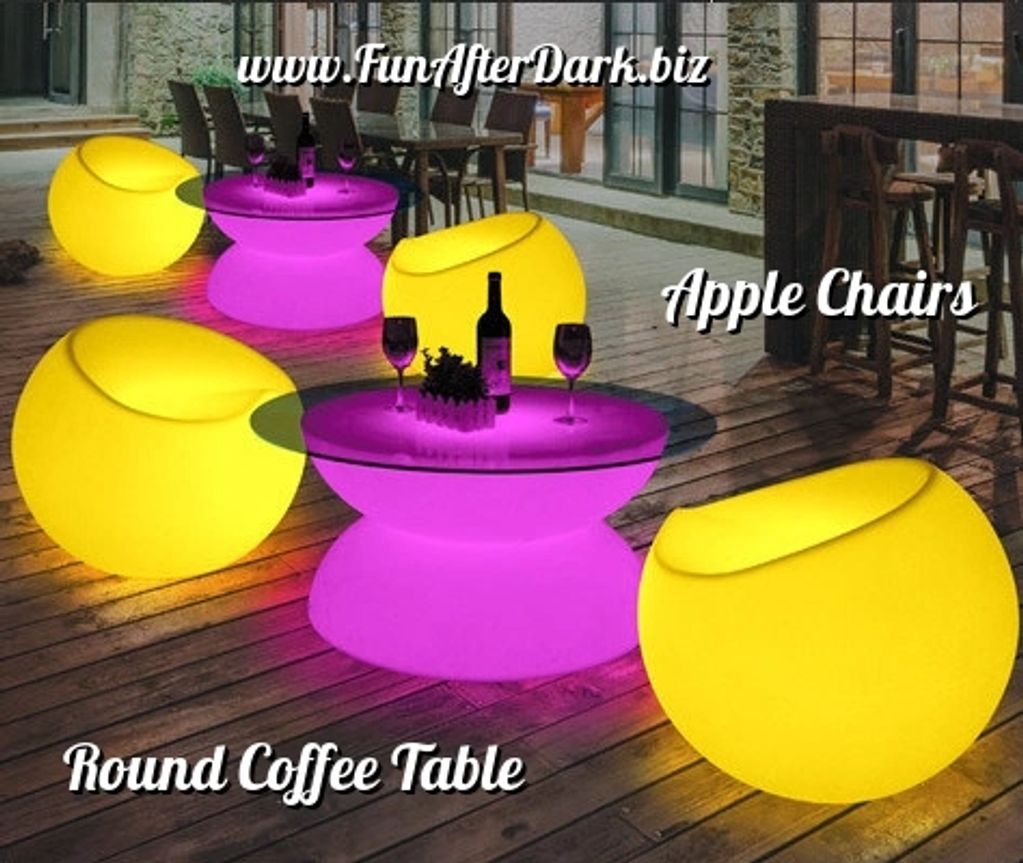 Illuminated LED Glow Furniture Apple Chair