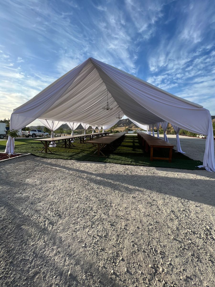 30x60 Draped Tent