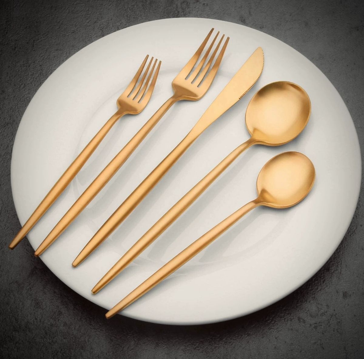 5pc Silverware (Gold)