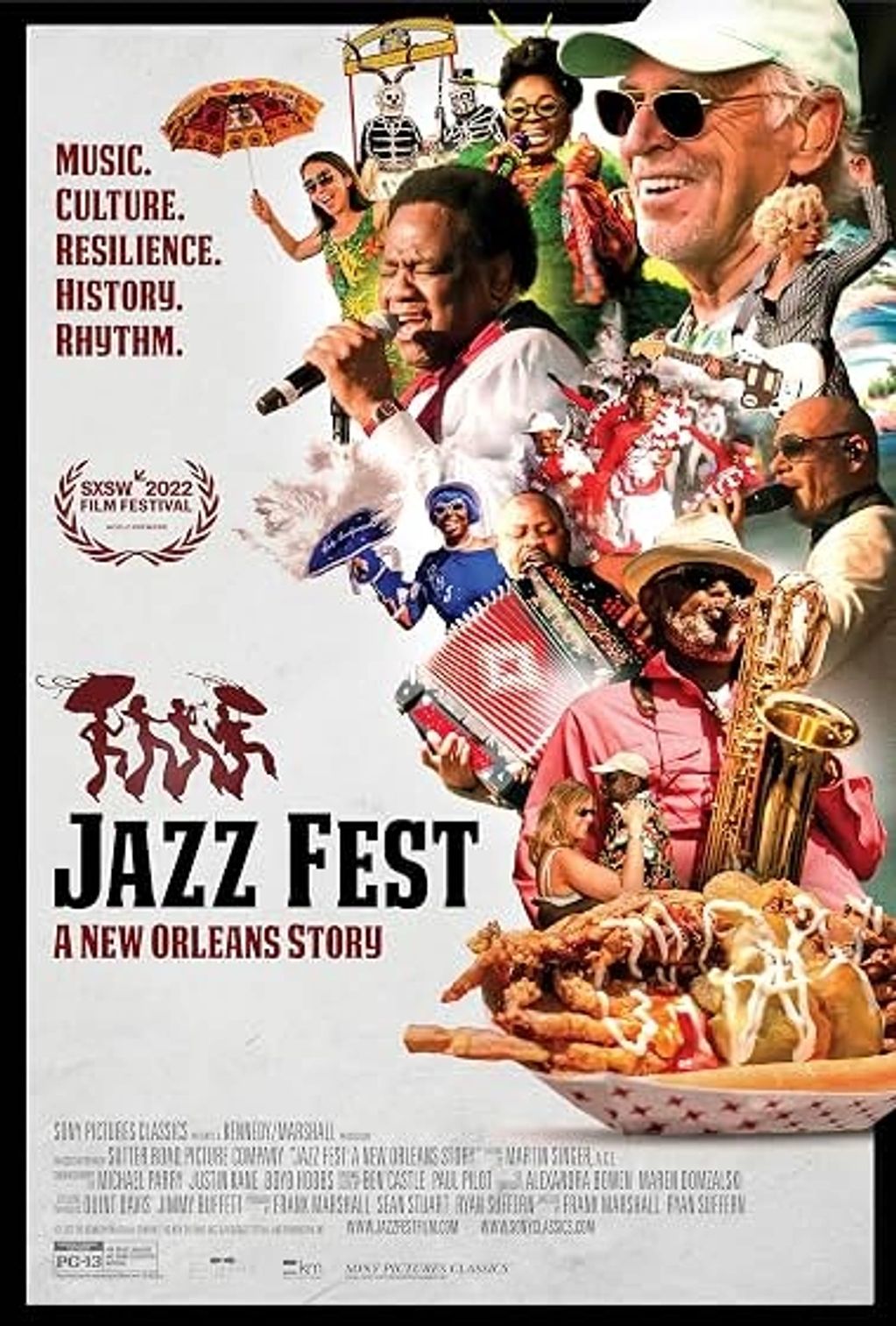 Poster for Jazz Fest: A New Orleans Story film.
