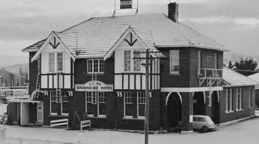 The Studholme in snow - July 1972