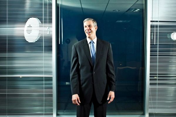 U.S. Secretary of Education Arne Duncan at his office in Washington in 2014. —Stephen Voss for Educa