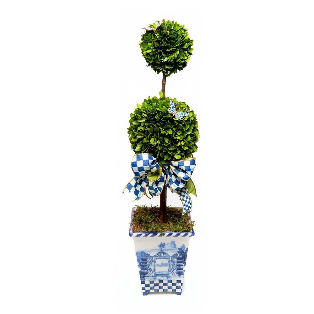 Mackenzie Childs Royal Boxwood Topiary Tall