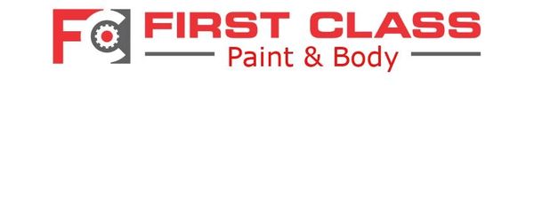 Transparent Gif Logo "First Class Paint and Body".