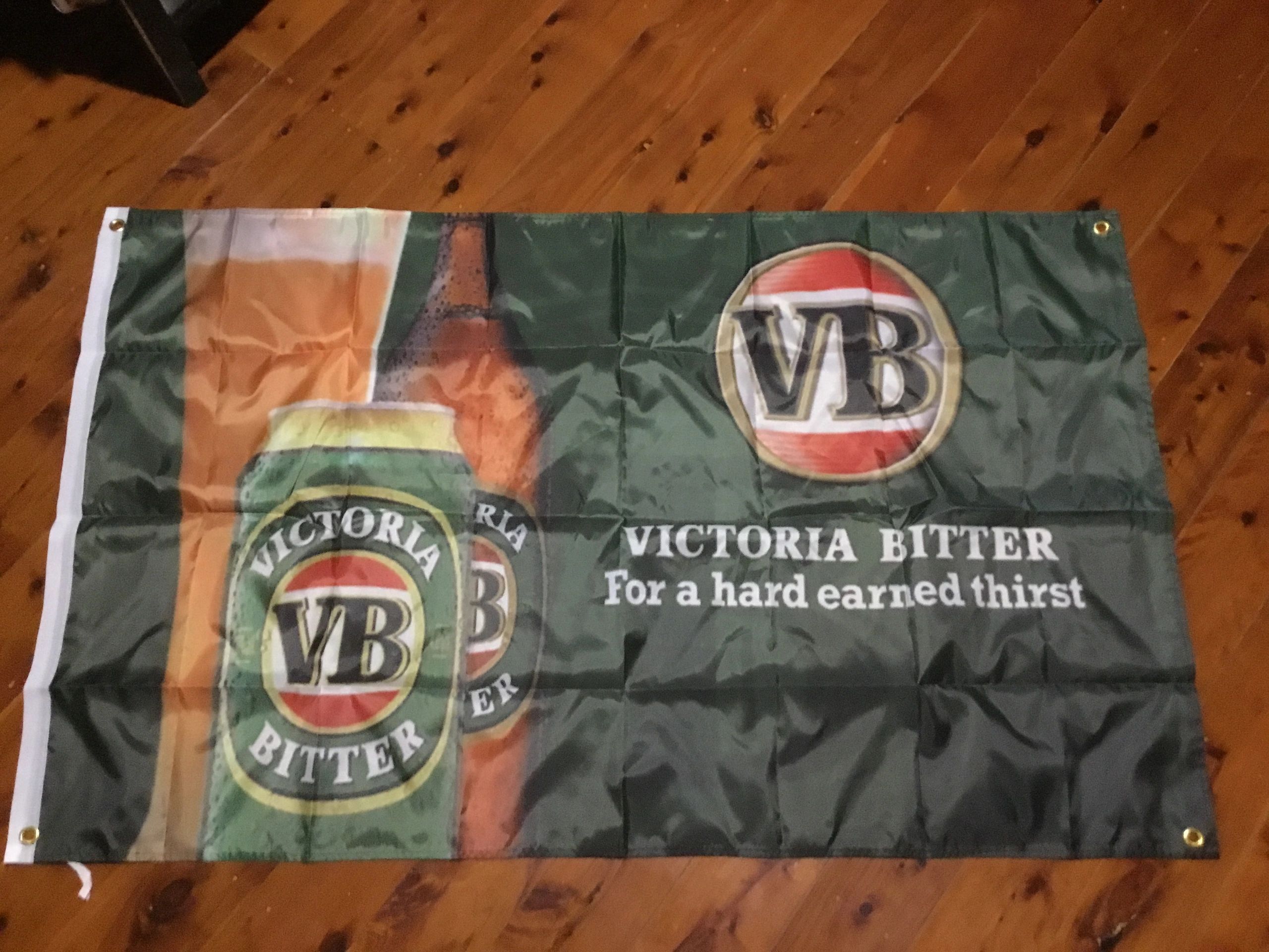 POSTER vic bitter Victoria bitter mancave bar flag mancave gift idea banner sign 