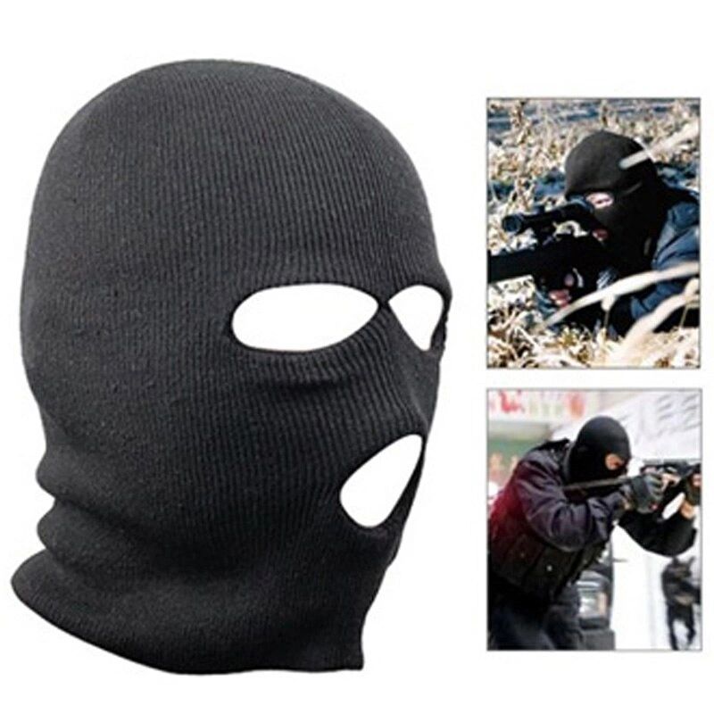 3 holed woven black. Balaclava SAS Style Windproof Mask Neck Warmer Ski ...