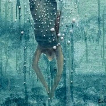 My art is consists of mixed mediums, with acrylic being my preferred.  The materials I choose influe