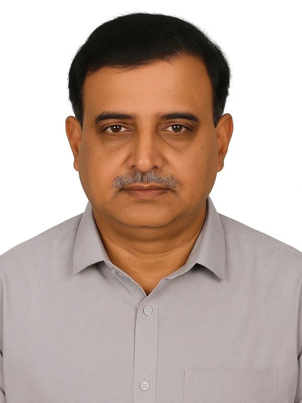 Portrait of a middle-aged man with a serious expression.