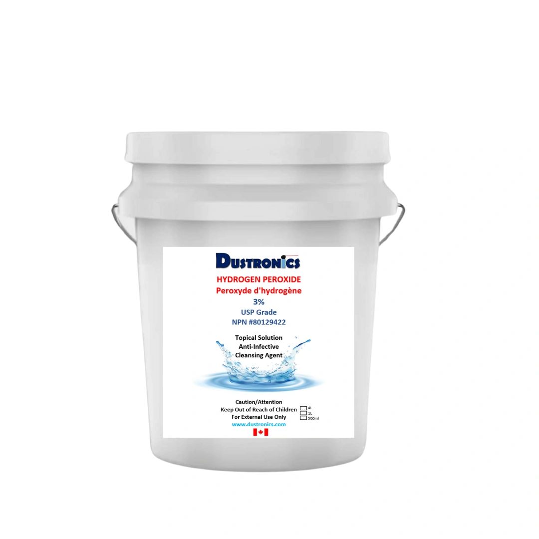 Pail H2o2 Hydrogen Peroxide 3% USP Food Grade, 5 Gallon Pail