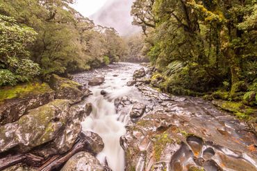 New Zealand. Travel Photography. Landscape. The Chasm. https://www.travelandleisure.com/