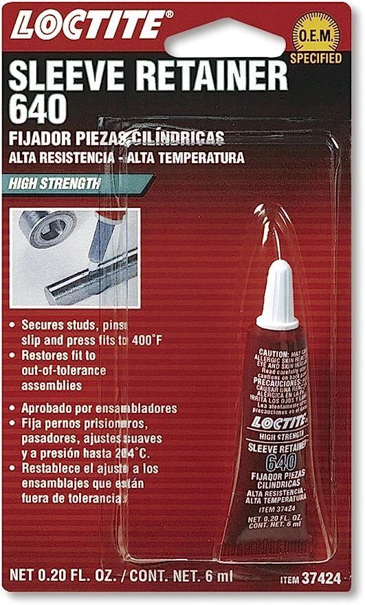 Loctite Sleeve Retainer 640 (Green) 6ml Tube