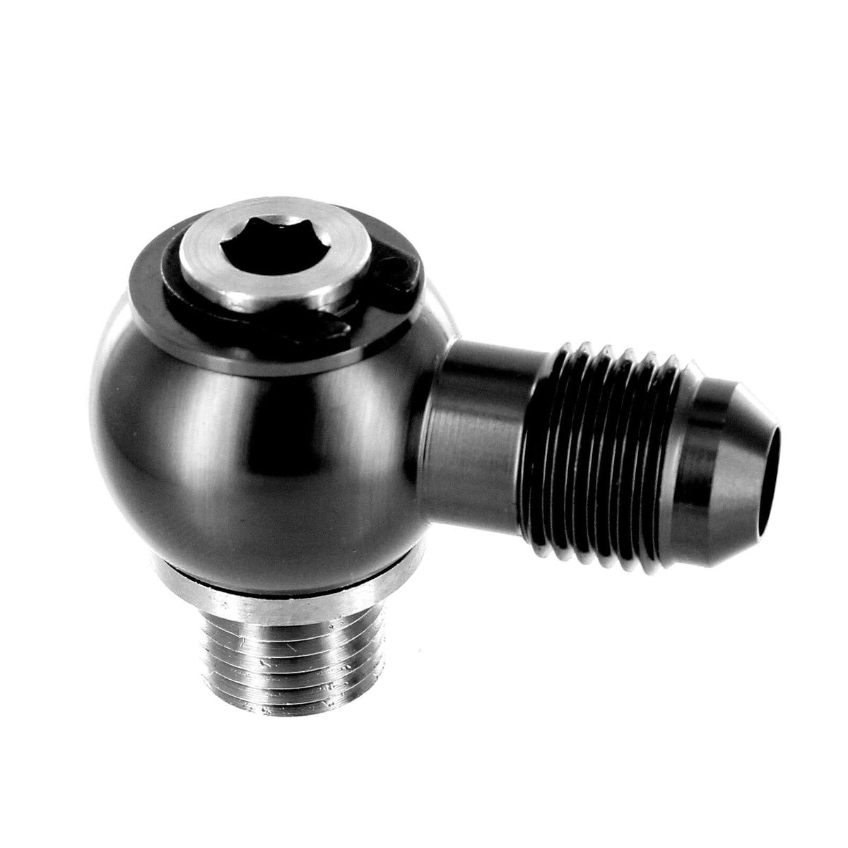 Low Profile Banjo Fitting 06 (6AN) to M12x1.25 Dellorto Inlet