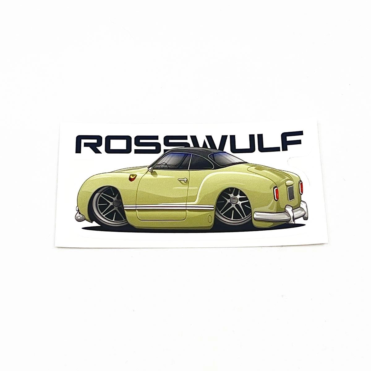 Ross Wulf Lowlight Karmann Ghia Sticker
