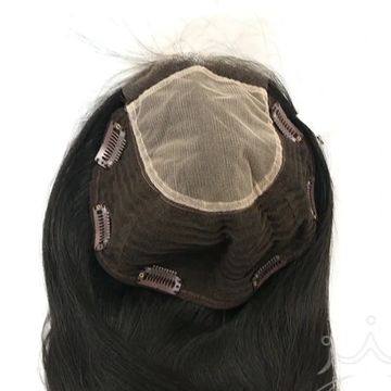 human brazilian virgin hair made lace toppers 