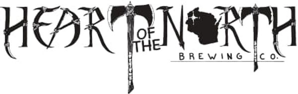 Black and white logo for Heart of the North Brewing Co.