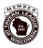 Logo of the Tavern League of Wisconsin, established 1935.