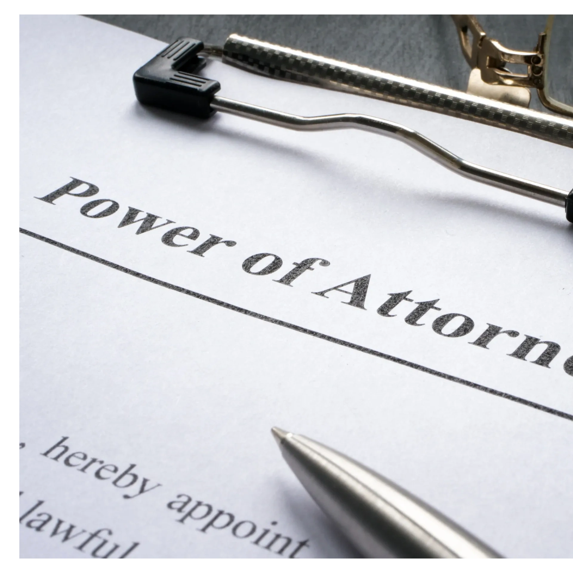 Power of attorney document