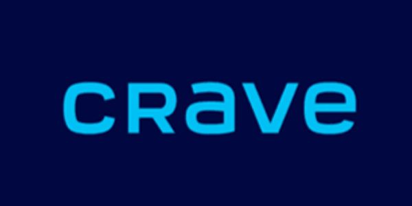 Blue 'crave' logo on dark background.