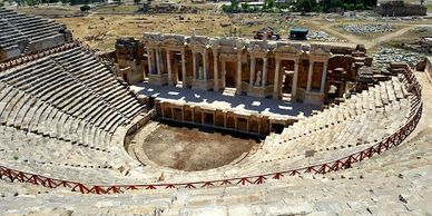 Hierapolis Teatro Pamukkale Viagem a Turquia