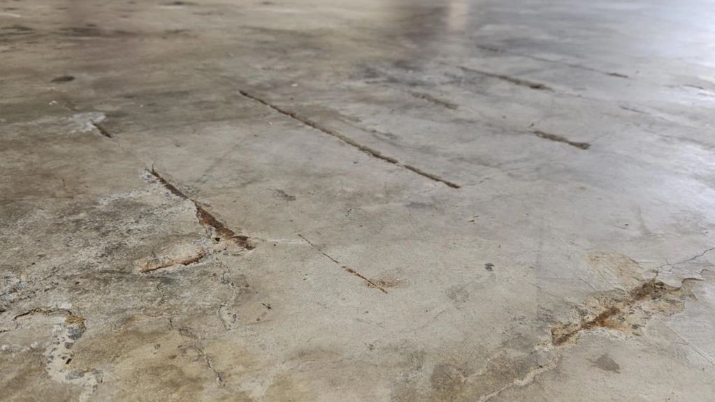 Adon  & Lucys damaged concrete