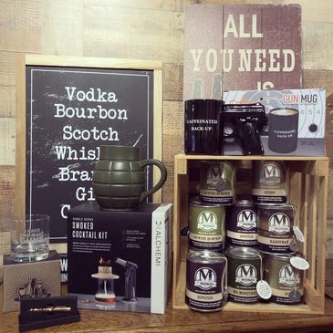 Great gifts for guys in our Mercantile Gift Shop