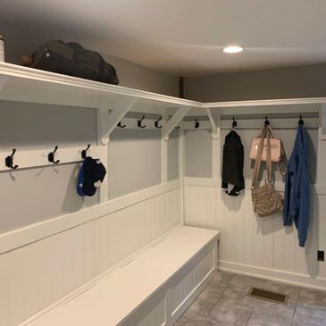Mud room remodeling project