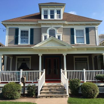 Front view of entire house remodeling project