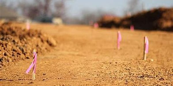 Staking a construction site 